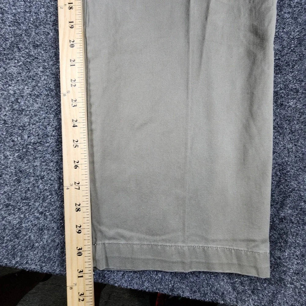 Polo Ralph Lauren Andrew Pant Mens 38x32 Khaki Olive Brown Pleated Chino‎ Pants